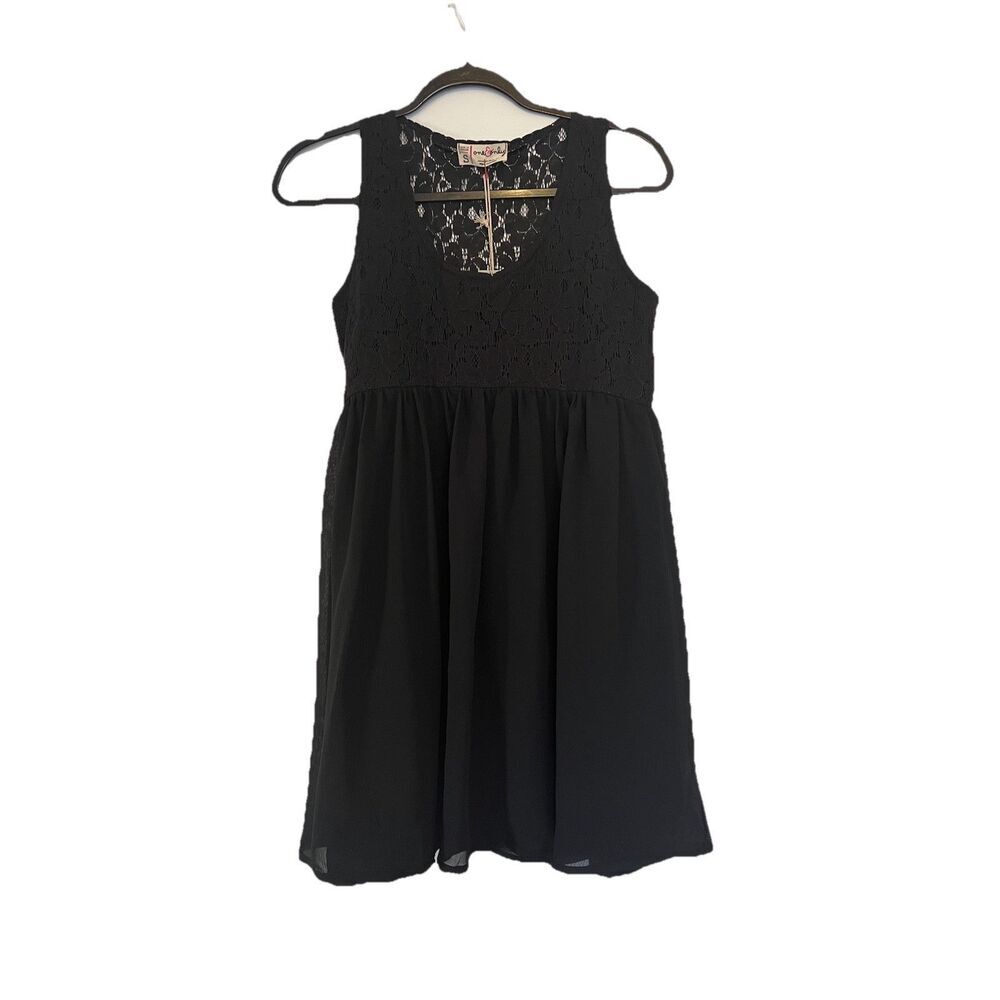 Urban Outfitters Black Lace Mini Dress Size Small New With Tags